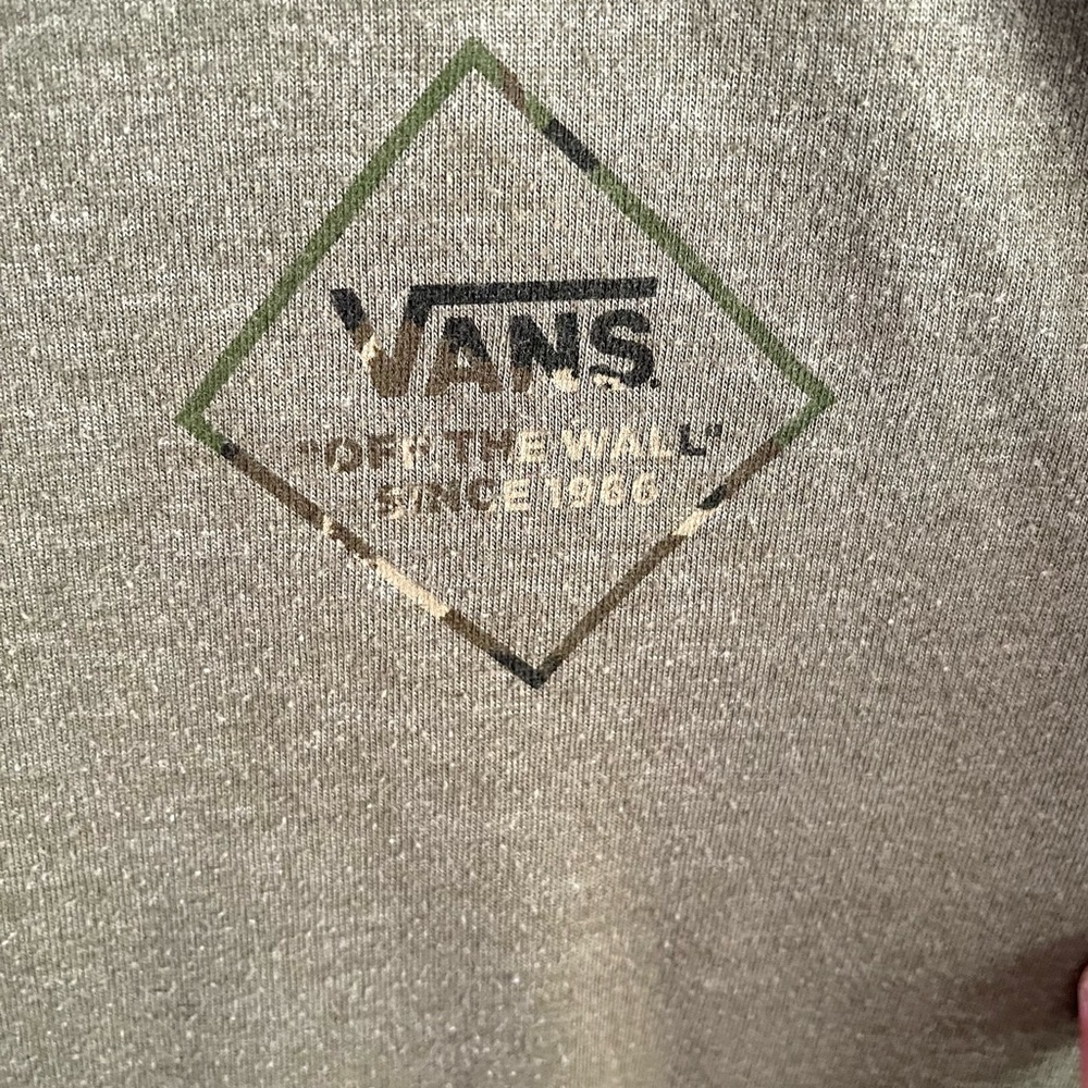 Vans Men’s Army Green T-shirt Size Medium - Picture 3 of 5